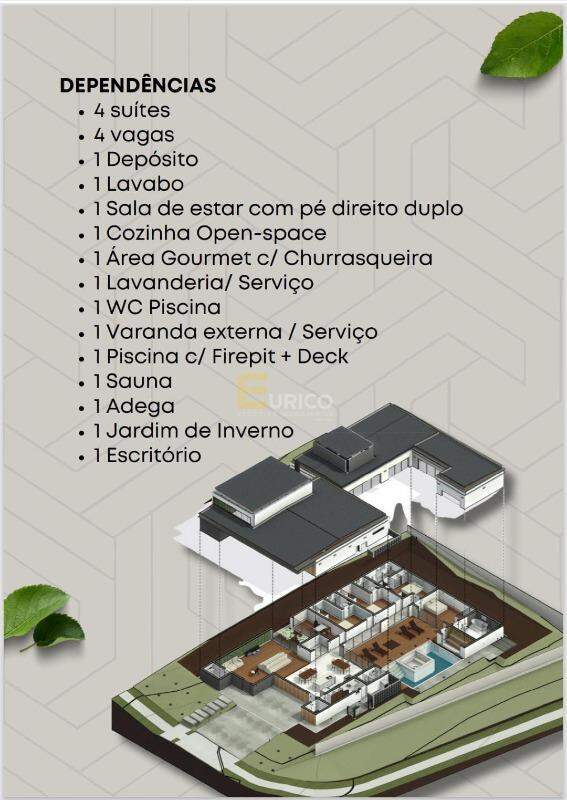Casa em condomínio à venda no Condomínio Reserva Santa Monica em Itupeva/SP: 