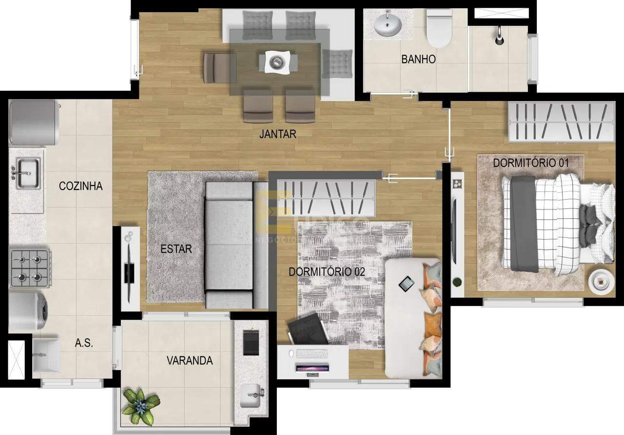 Apartamento à venda no Jardim Carolina em Jundiaí/SP: 