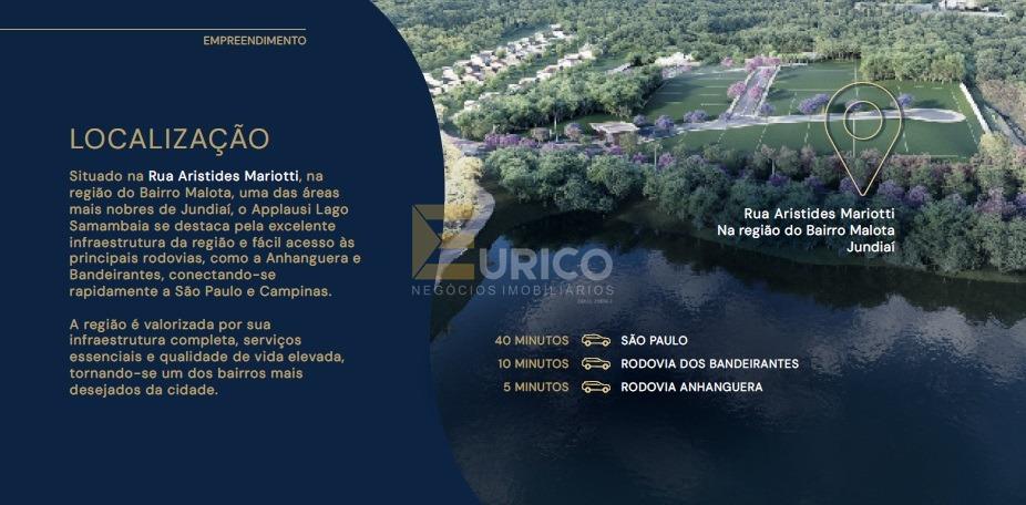 Terreno em Condomínio à venda no Applausi Lago Samambaia em Jundiaí/SP: 