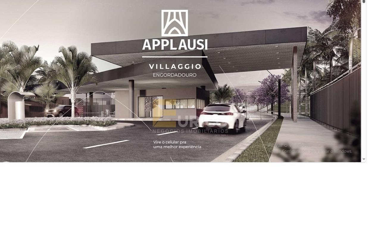 Terreno em Condomínio à venda no Applausi Villagio Engordadouro em Jundiaí/SP: 