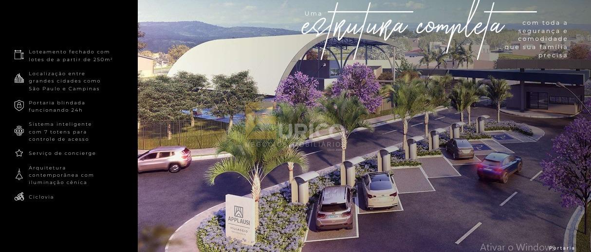Terreno em Condomínio à venda no Applausi Villagio Engordadouro em Jundiaí/SP: 