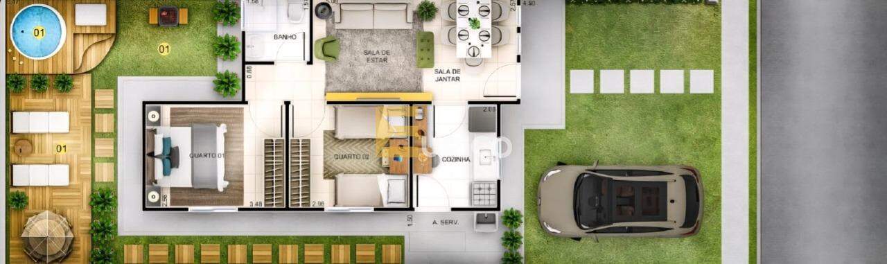 Casa em condomínio à venda no Ipanema do Meio em Sorocaba/SP: