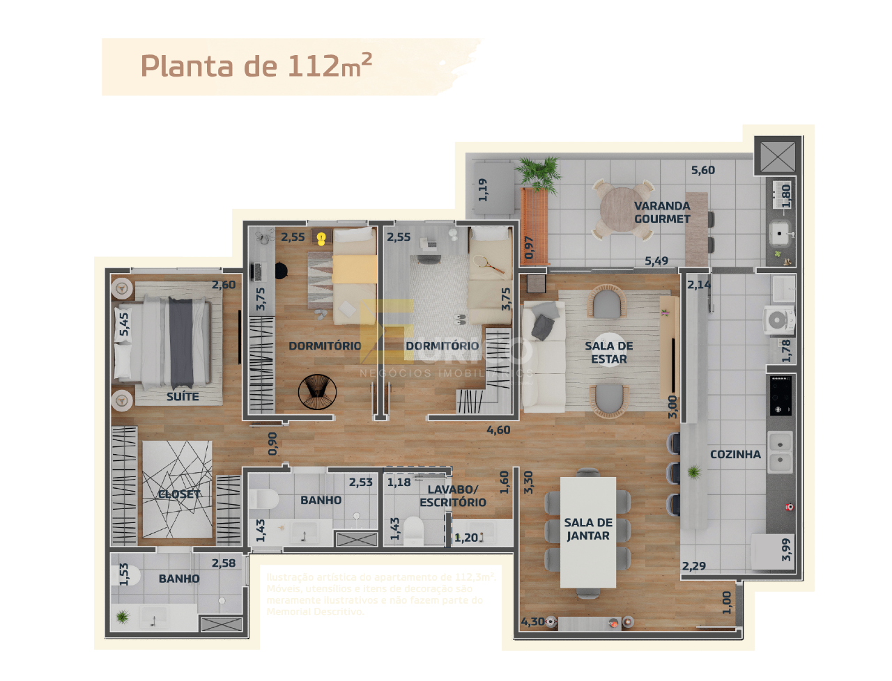Apartamento à venda no Condomínio Odeon Residencial em Jundiaí/SP: 