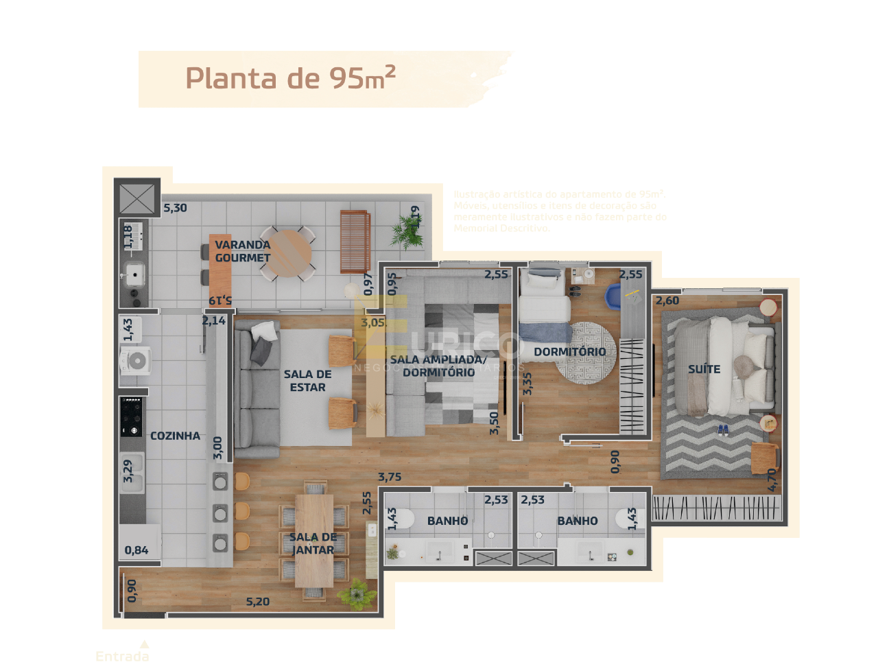 Apartamento à venda no Condomínio Odeon Residencial em Jundiaí/SP: 