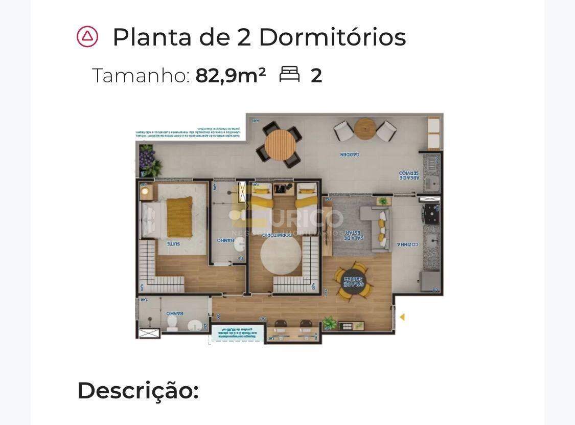 Apartamento à venda no Condomínio Residencial Vila Triunfo em Itupeva/SP: