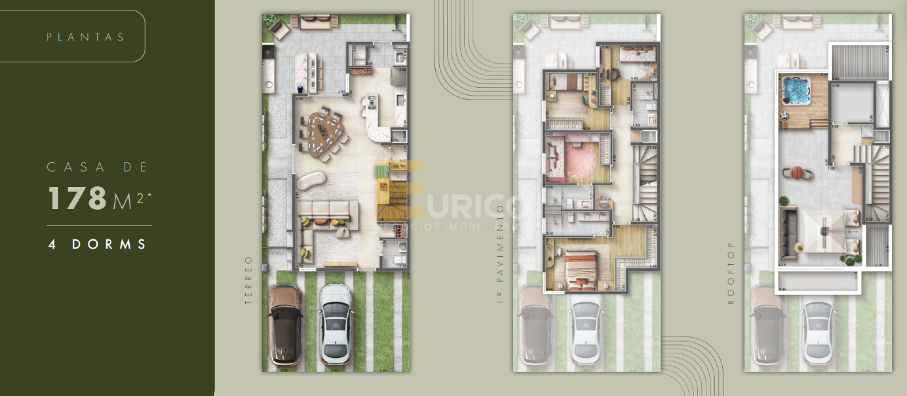 Casa em condomínio à venda no Condomínio Las Villas Barcelona em Jundiaí/SP: 