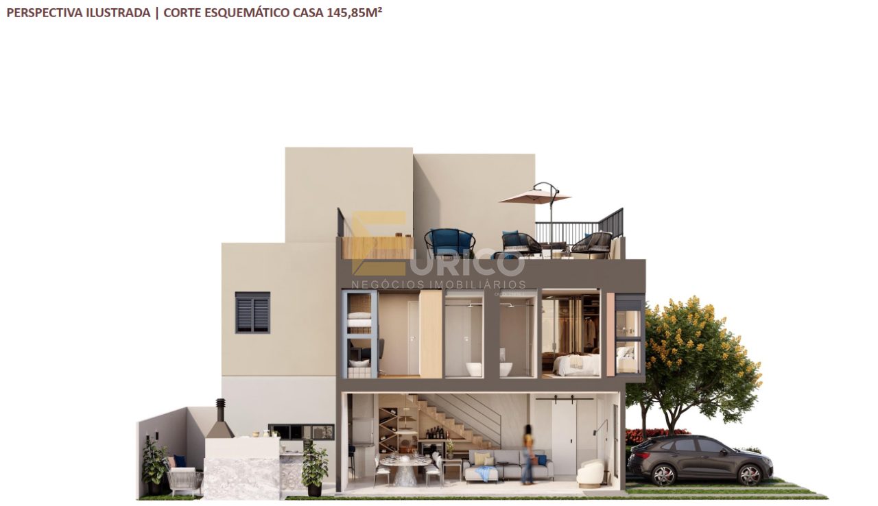 Casa em condomínio à venda no Condomínio Las Villas Barcelona em Jundiaí/SP: 