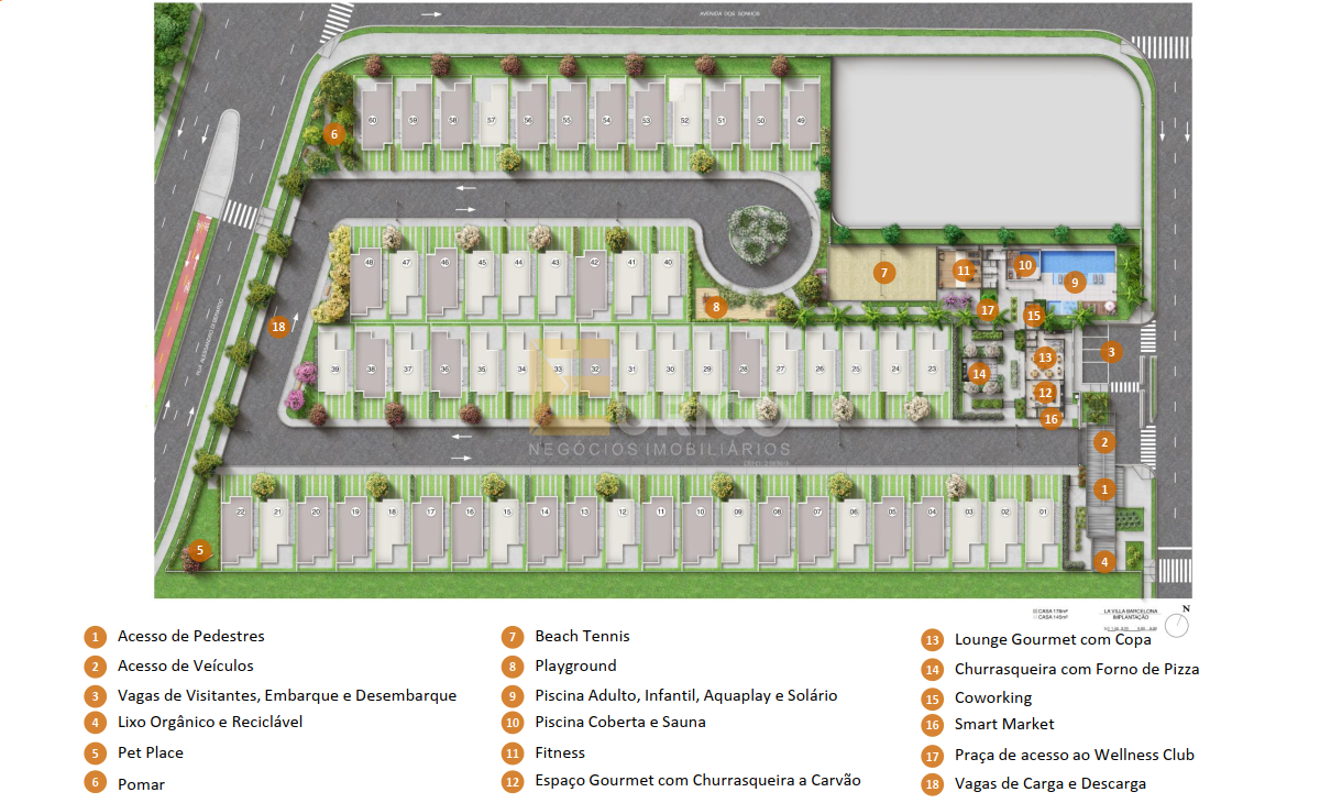 Casa em condomínio à venda no Condomínio Las Villas Barcelona em Jundiaí/SP: 