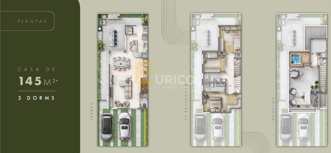 Casa em condomínio à venda no Condomínio Las Villas Barcelona em Jundiaí/SP: 