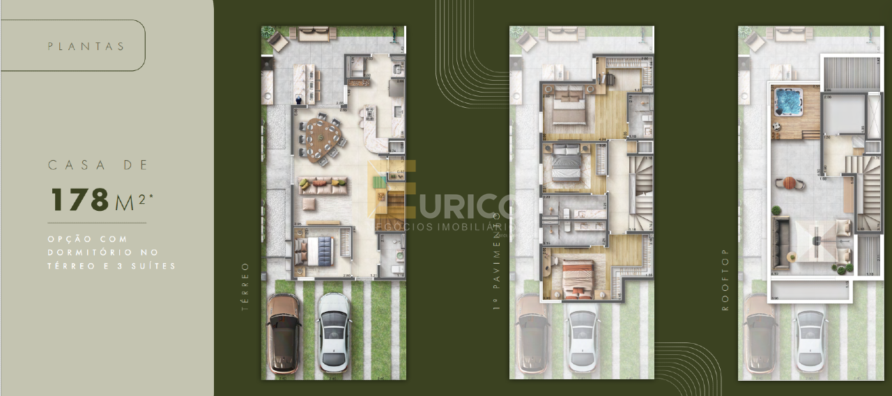 Casa em condomínio à venda no Condomínio Las Villas Barcelona em Jundiaí/SP: 