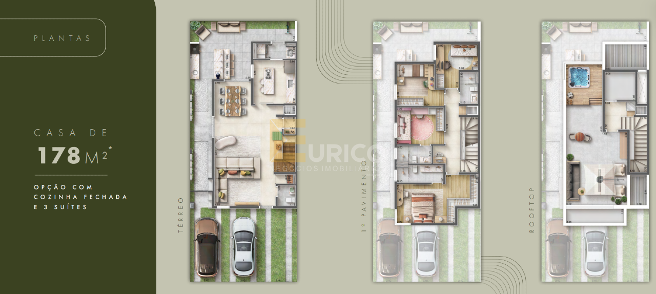 Casa em condomínio à venda no Condomínio Las Villas Barcelona em Jundiaí/SP: 