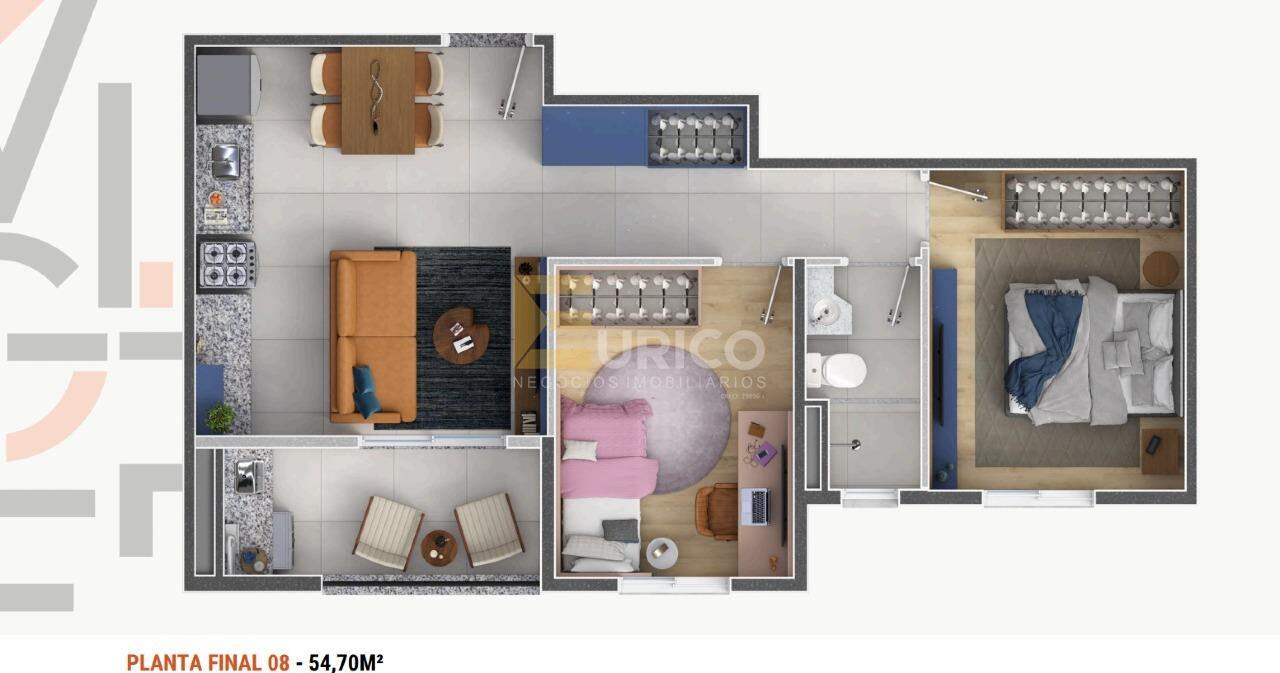 Apartamento à venda no Residencial Vigore em Jundiaí/SP: 