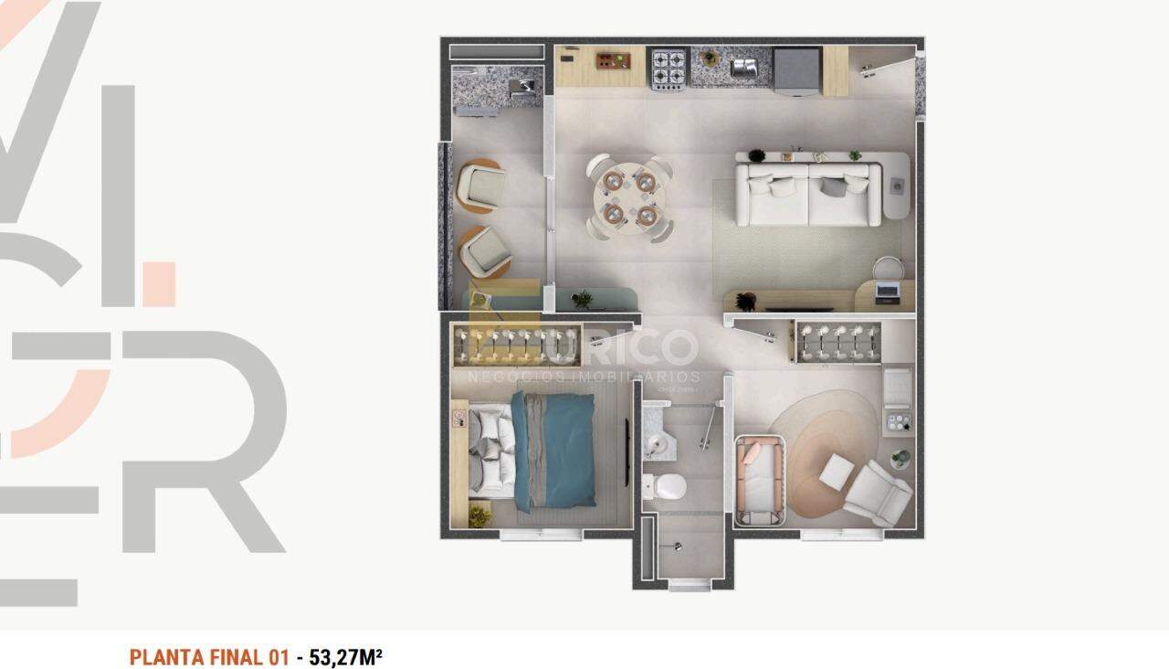 Apartamento à venda no Residencial Vigore em Jundiaí/SP: 