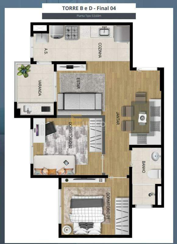 Apartamento à venda no Gioviale Residencial em Jundiaí/SP: 