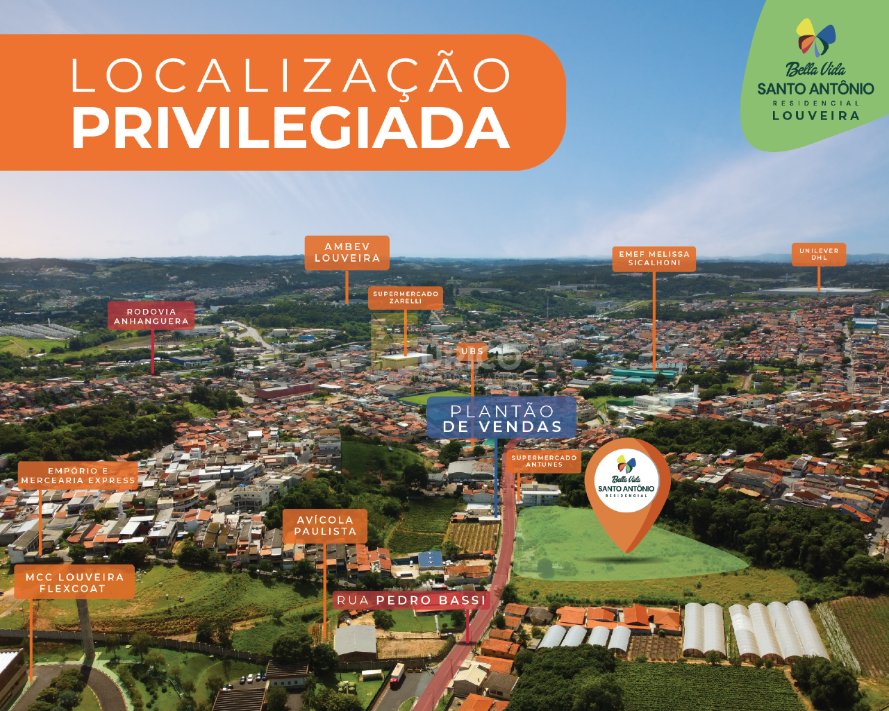 Apartamento à venda no Bairro Santo Antônio em Louveira/SP: 