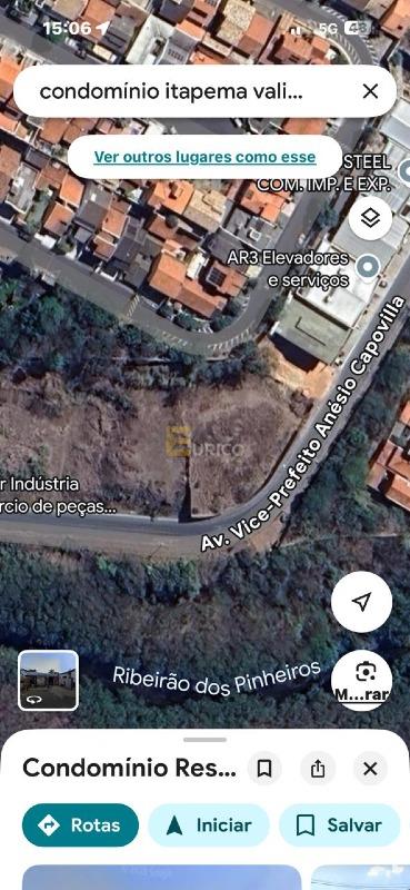 Terreno à venda no PARQUE DOS COCAIS em Valinhos/SP: 