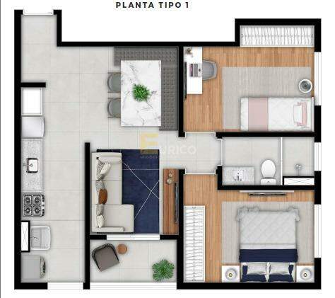 Apartamento à venda no Residencial Baluarte em Vinhedo/SP: