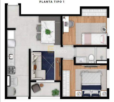 Apartamento à venda no Residencial Baluarte em Vinhedo/SP: 