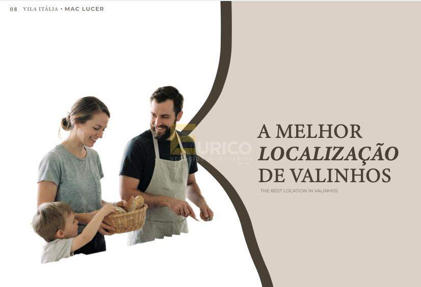 Apartamento à venda no Condomínio Vila Itália Residence em Valinhos/SP: 