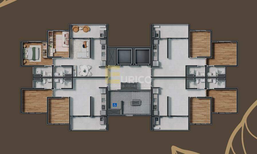 Apartamento à venda no Condomínio Vila Itália Residence em Valinhos/SP: 