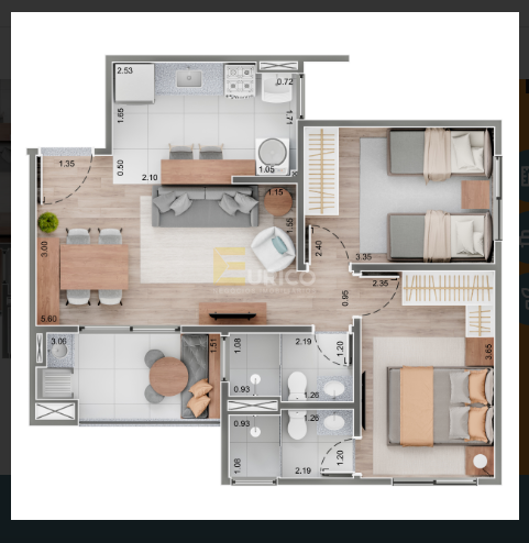 Apartamento à venda no Condomínio HM Intense Valinhos em Valinhos/SP:
