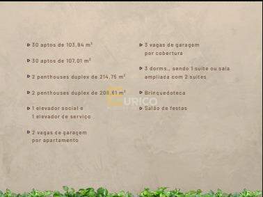 Apartamento à venda no Condomínio The Gardens Paiquere em Valinhos/SP: 
