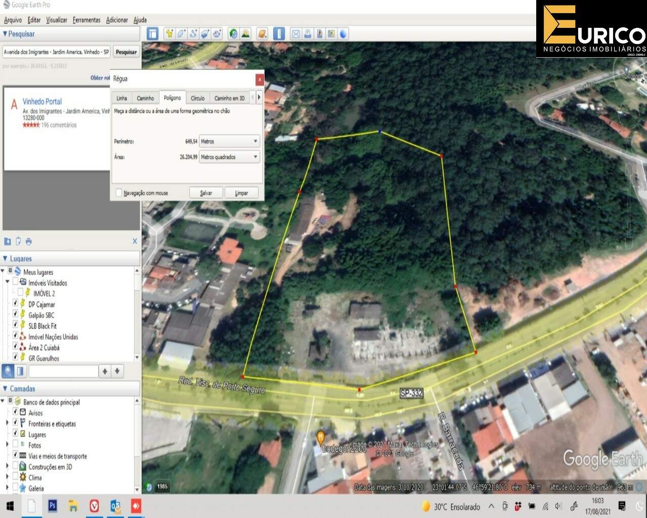 Área à venda no Nova Vinhedo em Vinhedo/SP: Foto 01