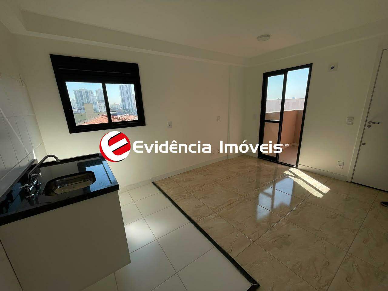 Apartamento para aluguel no Campestre: sala / cozinha