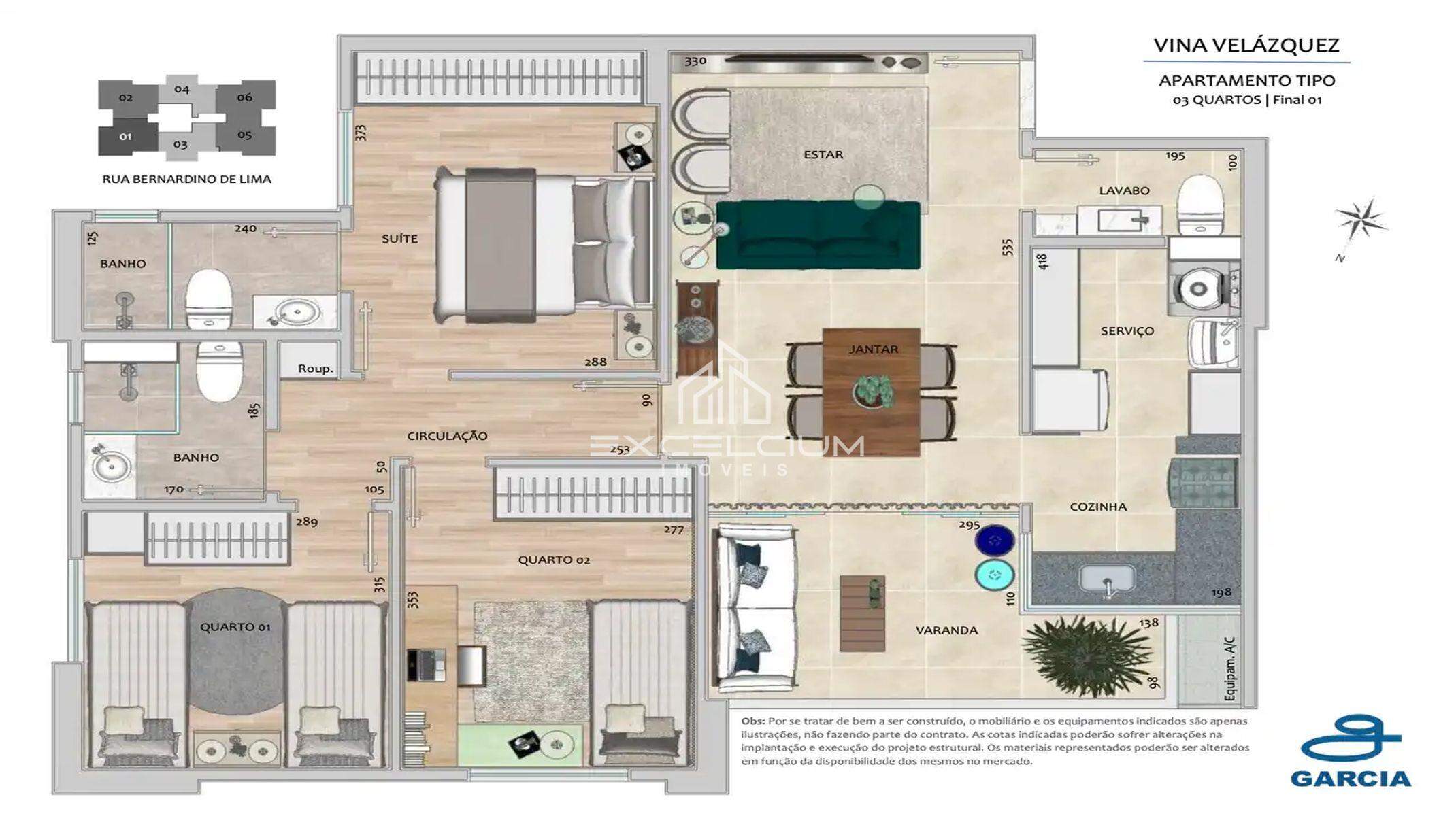 Apartamento à venda no Gutierrez: Planta Tipo 03 Quartos