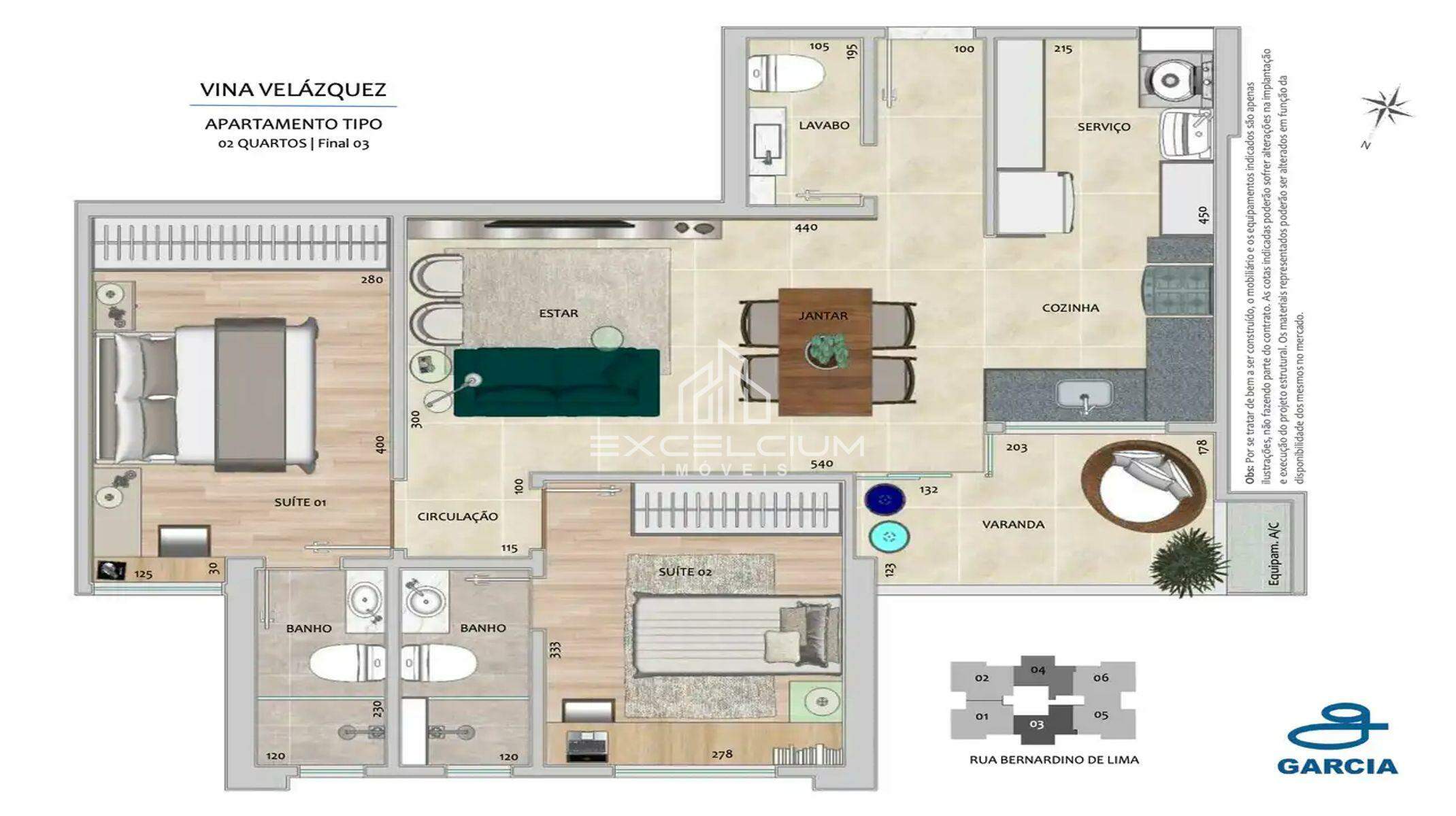 Apartamento à venda no Gutierrez: Planta Tipo 02 Quartos