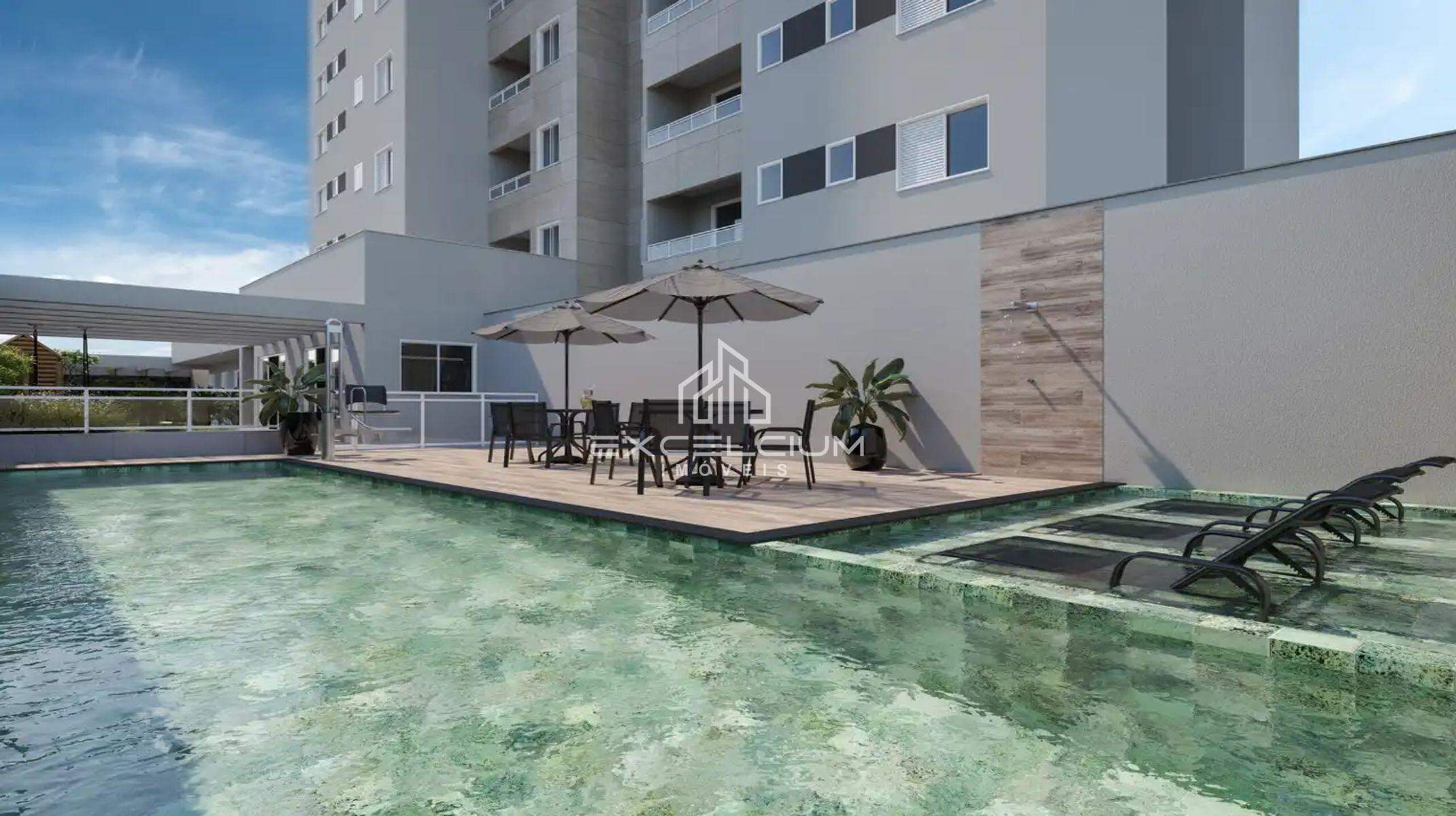 Apartamento à venda no São Bento: Piscina com deck e prainha