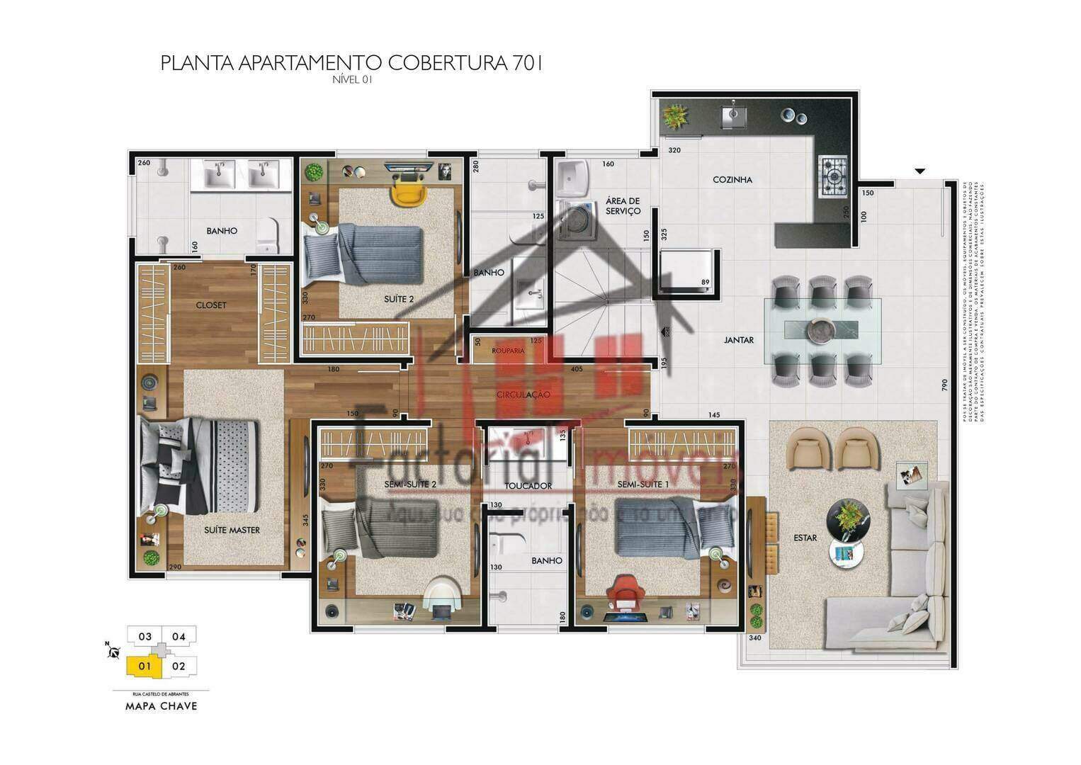 Cobertura à venda no Castelo: 