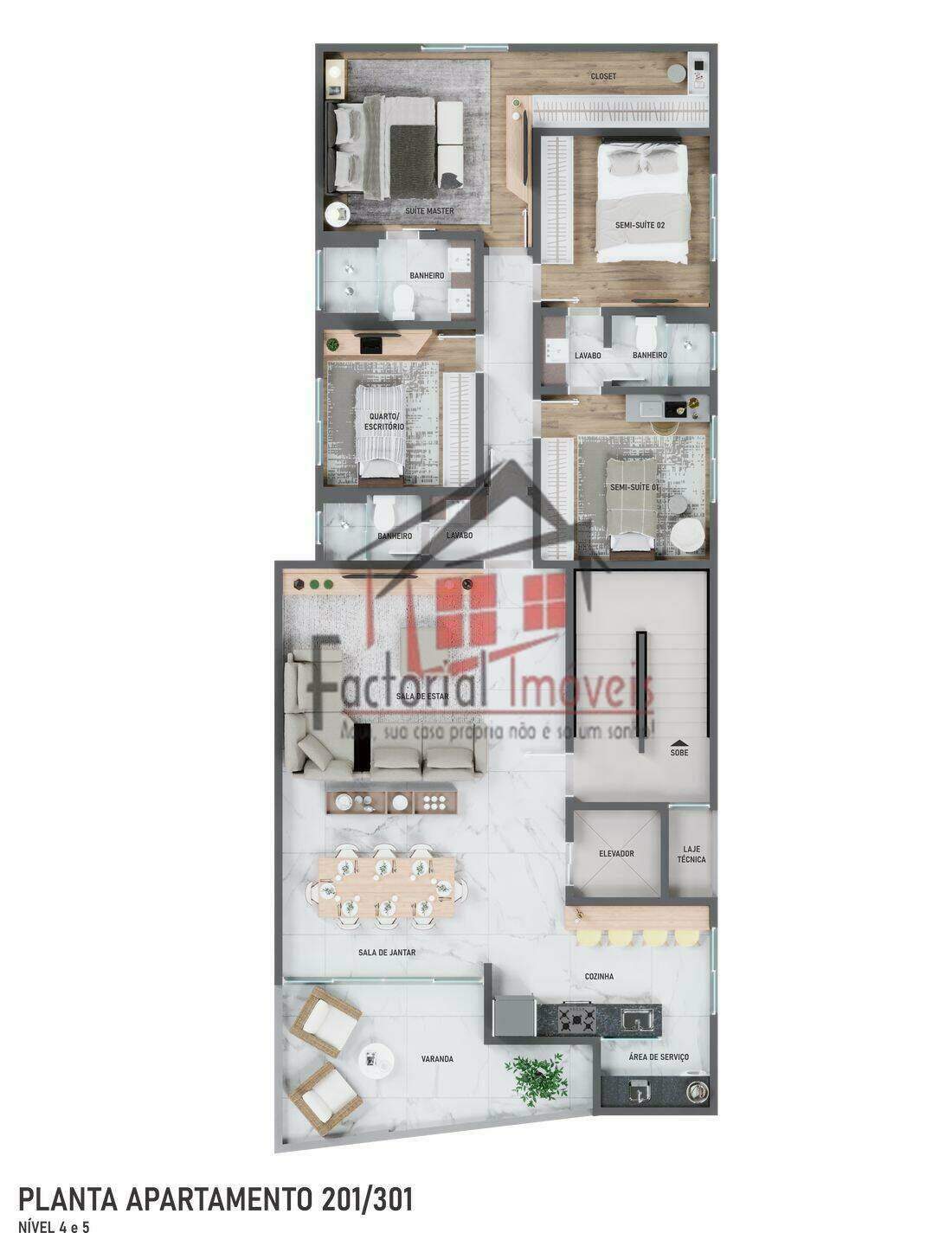 Apartamento à venda no Castelo: 