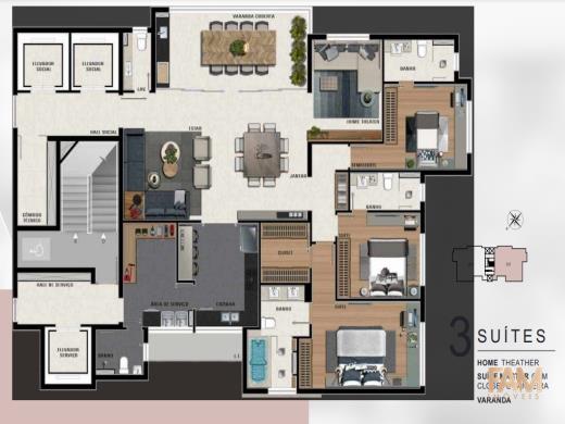 Apartamento. à venda no Vila da Serra: Apartamento. à venda, Vila da Serra - Nova Lima/MG