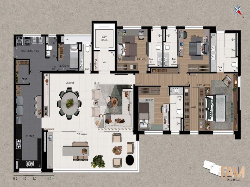 Apartamento. à venda no Vale do Sereno: Apartamento. à venda, Vale do Sereno - Nova Lima/MG