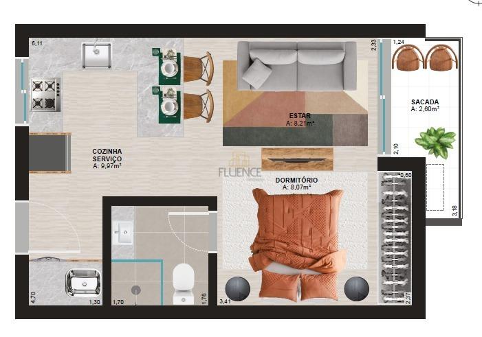 Apartamento à venda no Centro: 