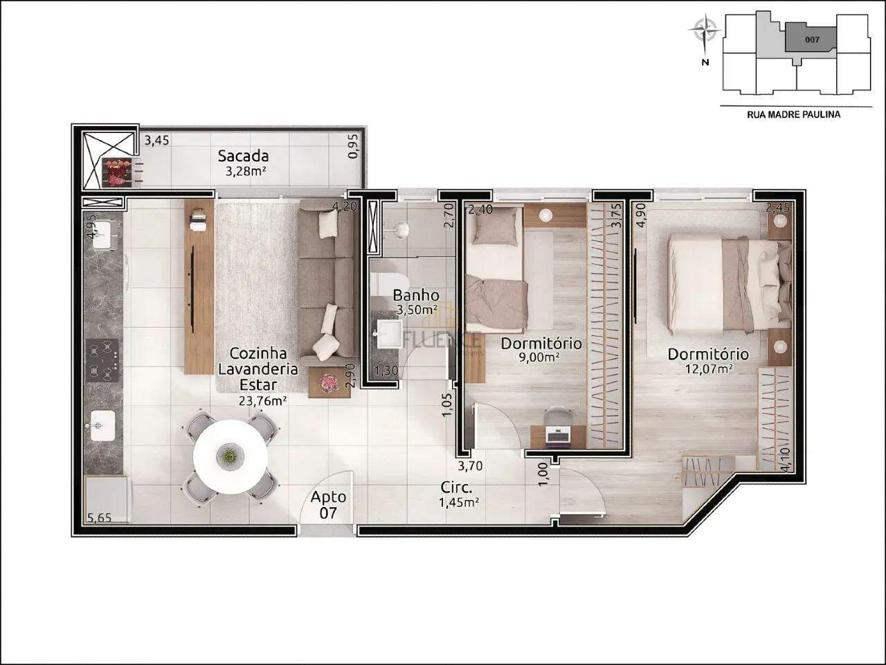 Apartamento à venda no Triângulo: 