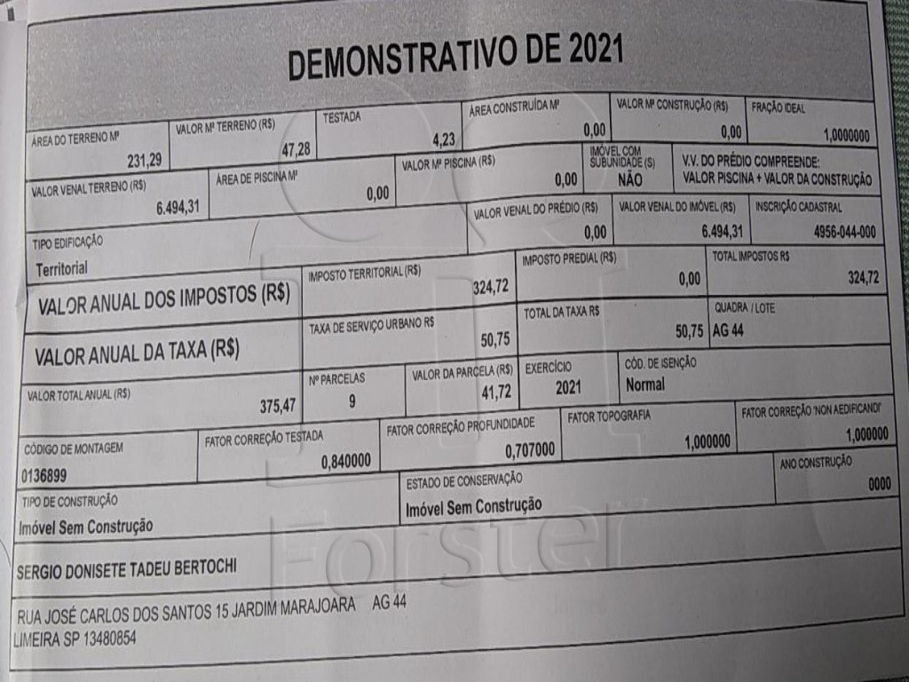 TERRENO à venda no JARDIM MARAJOARA: Foto 05