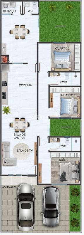 Casa à venda no Piazza Tressoldi: 