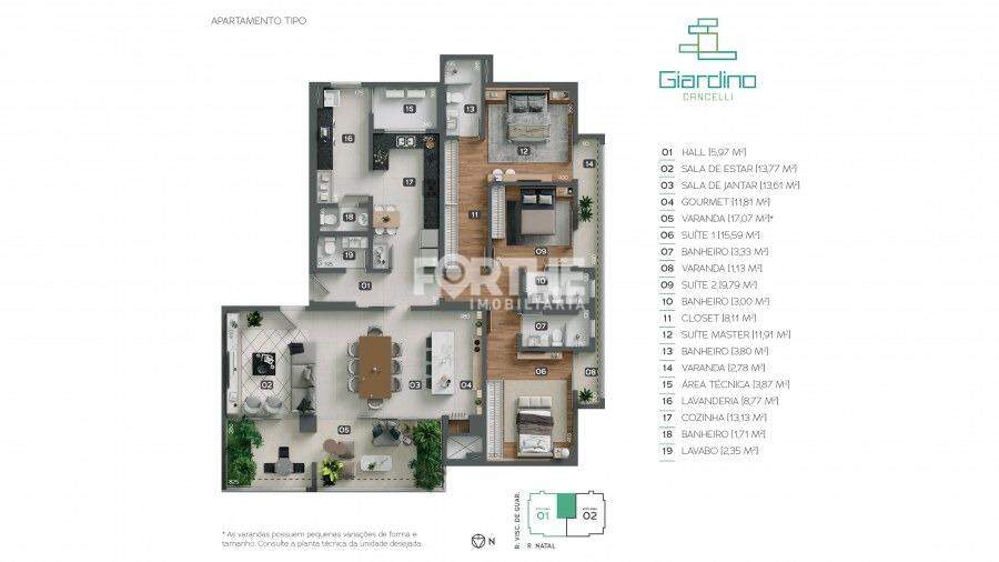 Apartamento à venda no Cancelli: 