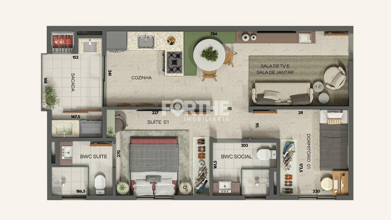 Apartamento à venda no Cancelli: 