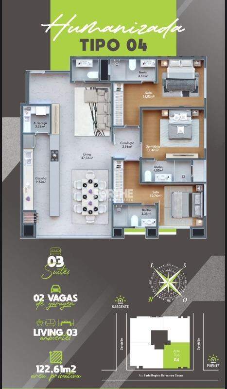 Apartamento à venda no Pereque: 