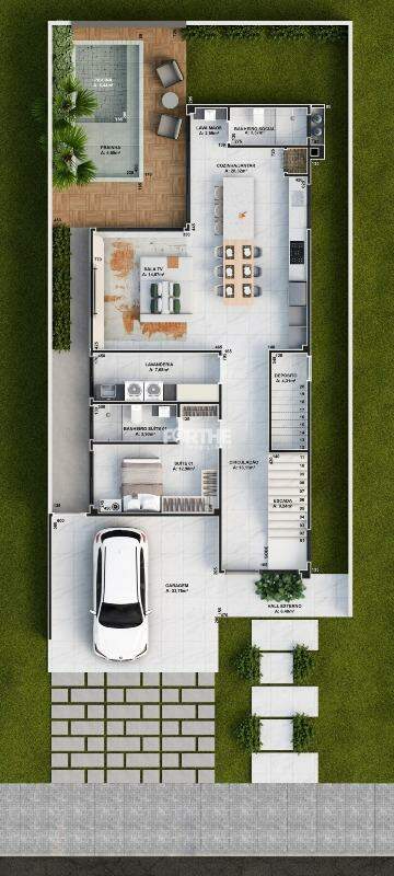 Sobrado em condomínio à venda no FAG: 