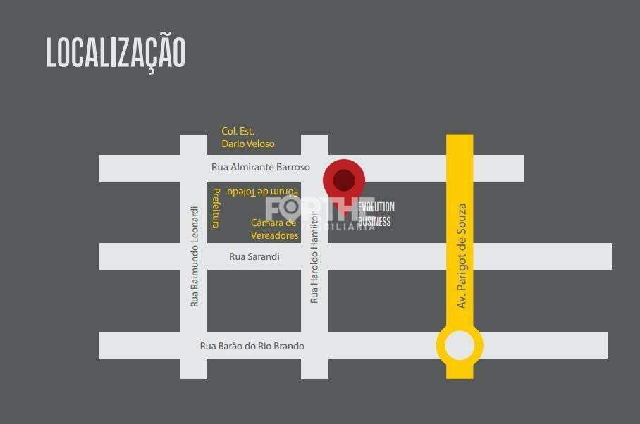 Sala comercial à venda no Centro: