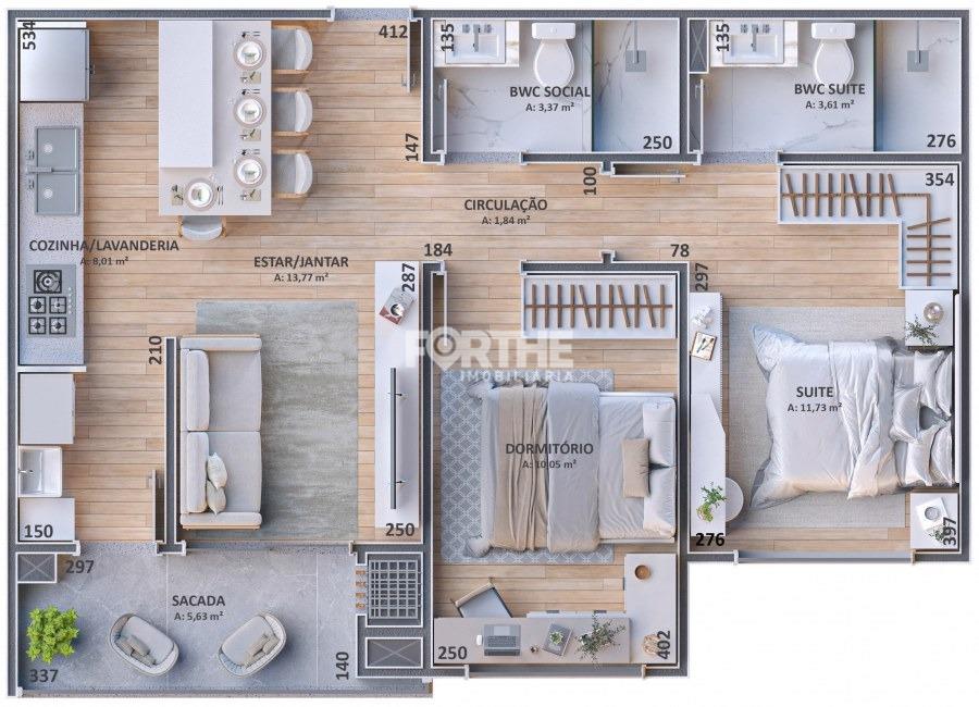 Apartamento à venda no Centro: 