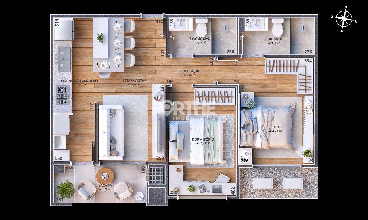 Apartamento à venda no Centro: