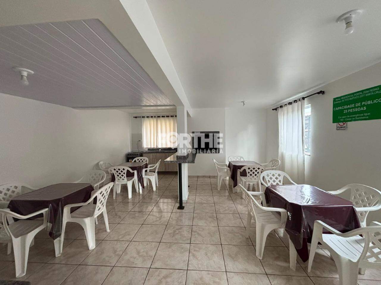 Apartamento para aluguel no Santa Cruz: salão de festa do bloco