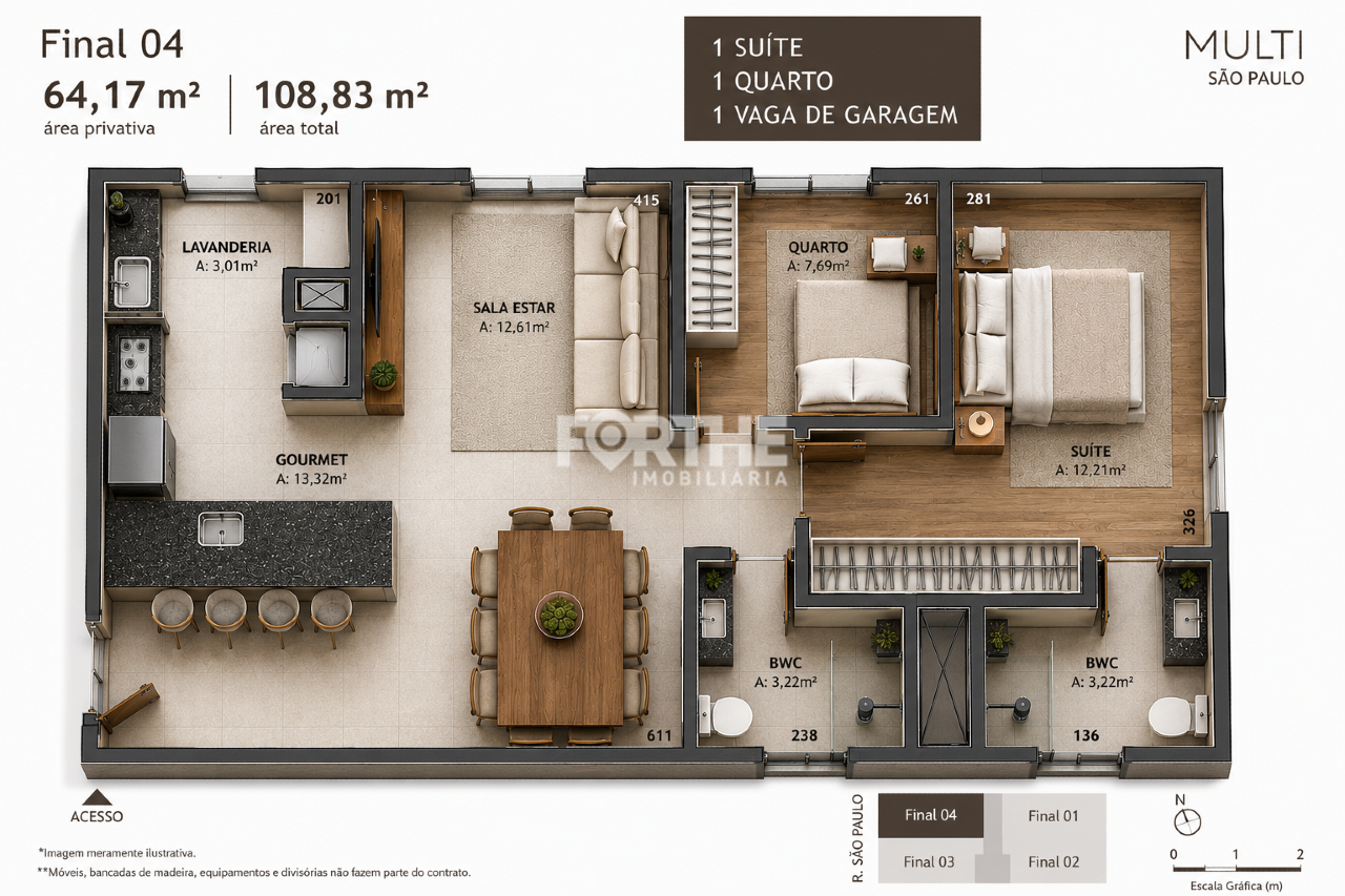 Apartamento à venda no Centro: 