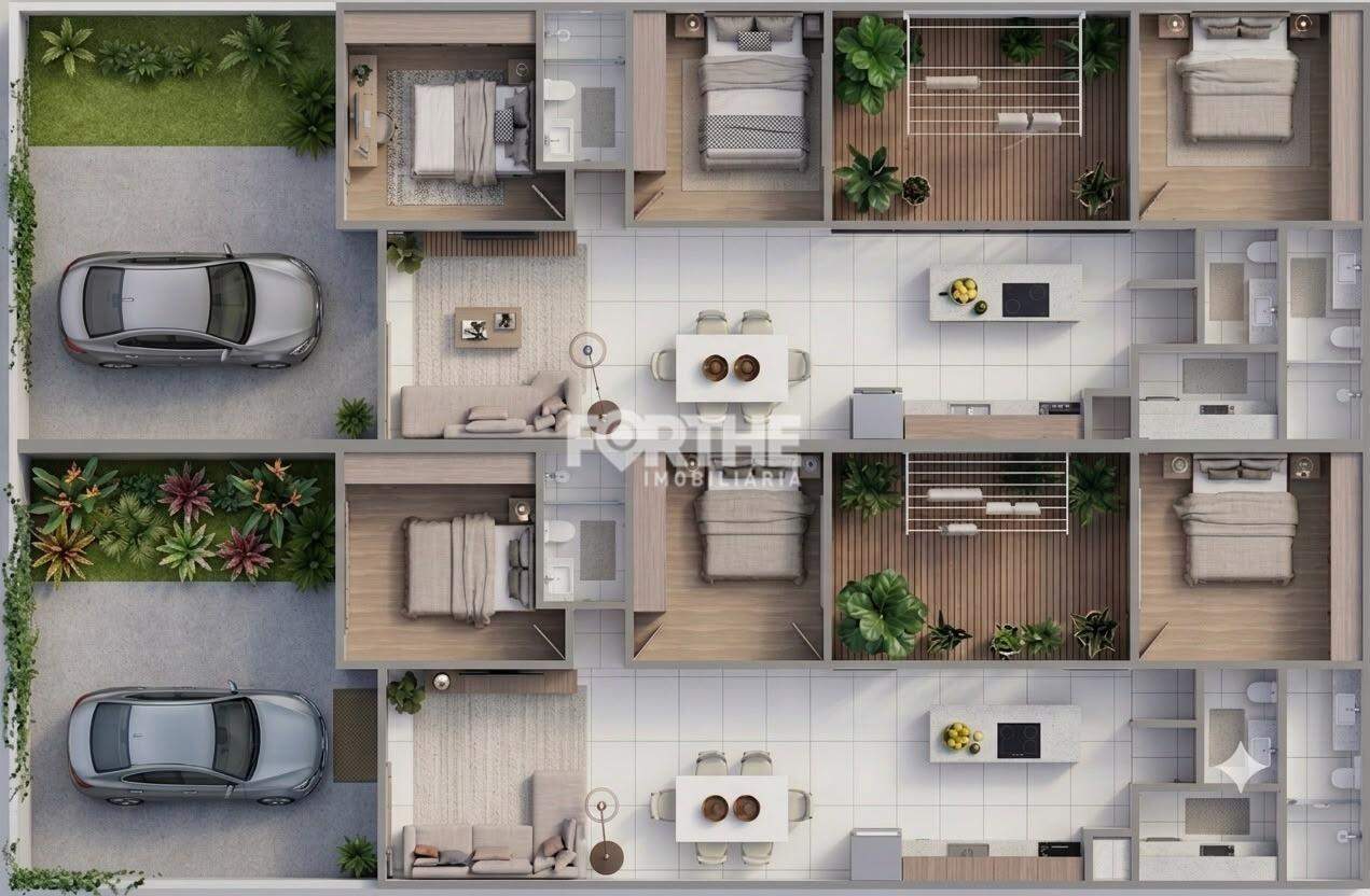 Casa 3 Dormitórios Recanto Tropical IV 90m²