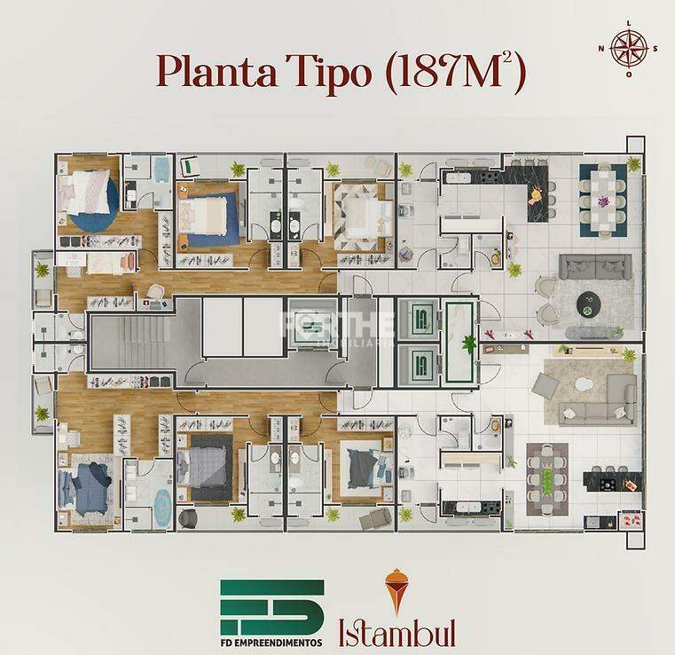 Apartamento à venda no Country: 